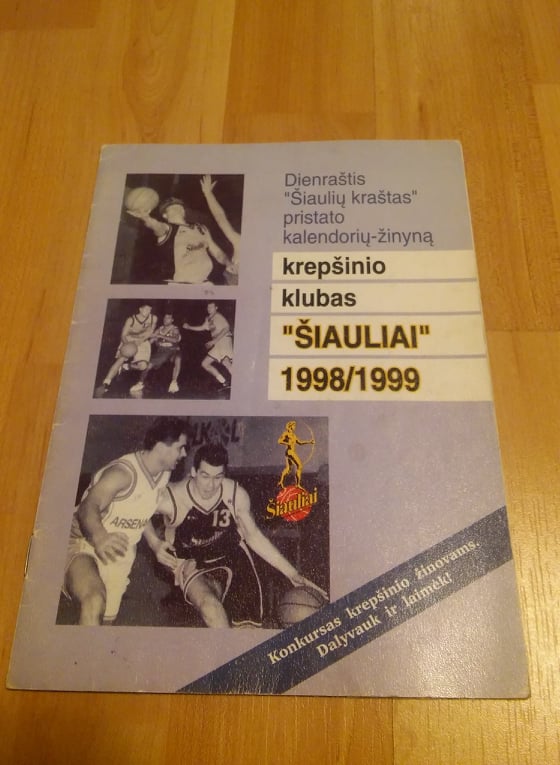 BC Šiauliai. "Šiaulių" klubo programa (1998-99 m.)